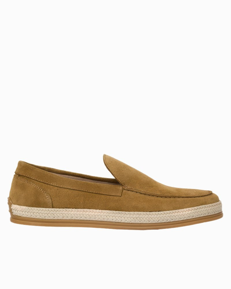 André Assous Angelo Cognac Suede Loafers - Cognac