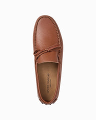 André Assous Gabe Cognac Tumbled Leather Loafers - Cognac