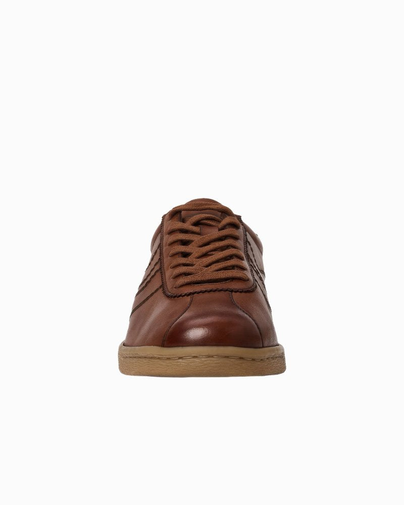 André Assous Manuel Leather Lace-Up Shoes - Cognac