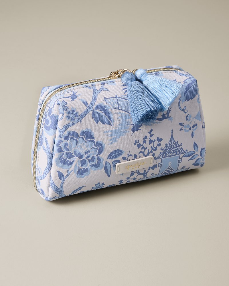 Spartina Garden Toile Cosmetic Pouch - Garden Toile