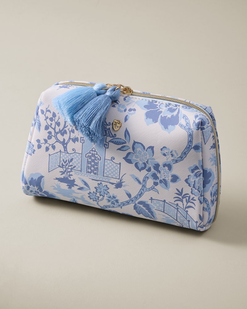 Spartina Garden Toile Cosmetic Pouch - Garden Toile
