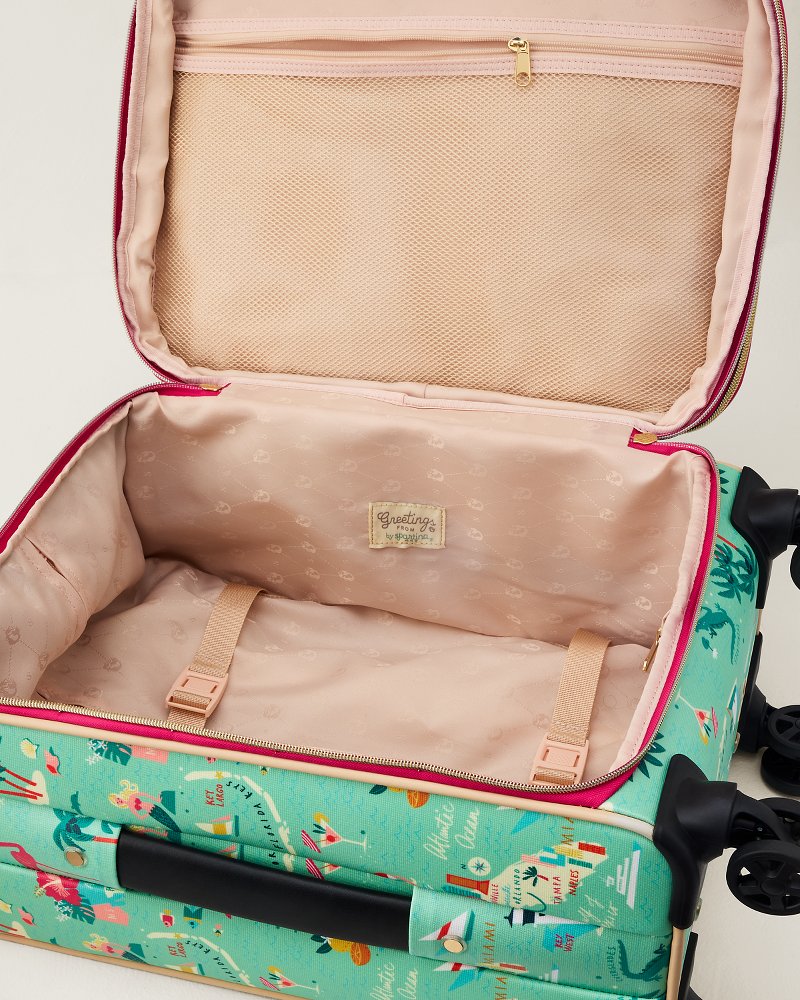 Spartina Destination Florida 20-Inch Rolling Suitcase - Florida