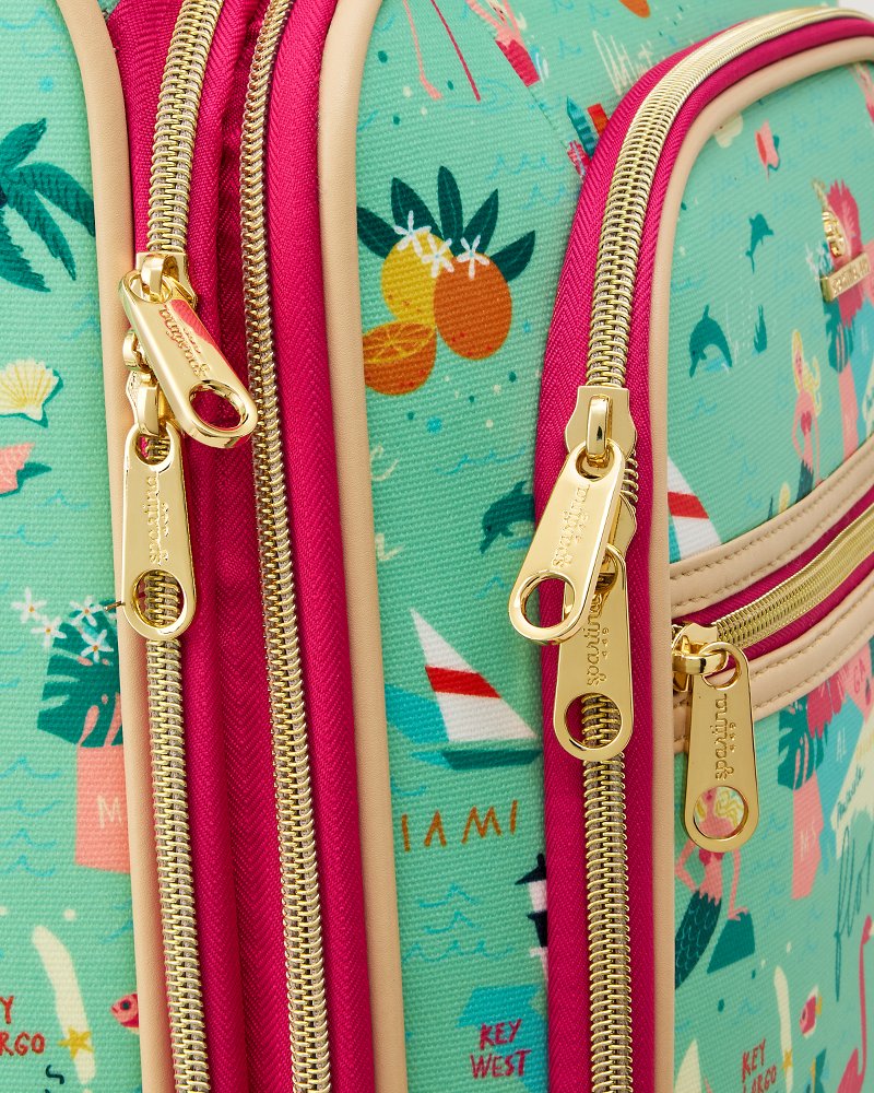 Spartina Destination Florida 20-Inch Rolling Suitcase - Florida