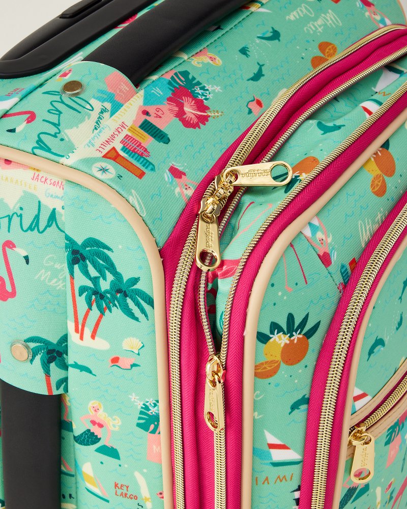 Spartina Destination Florida 20-Inch Rolling Suitcase - Florida