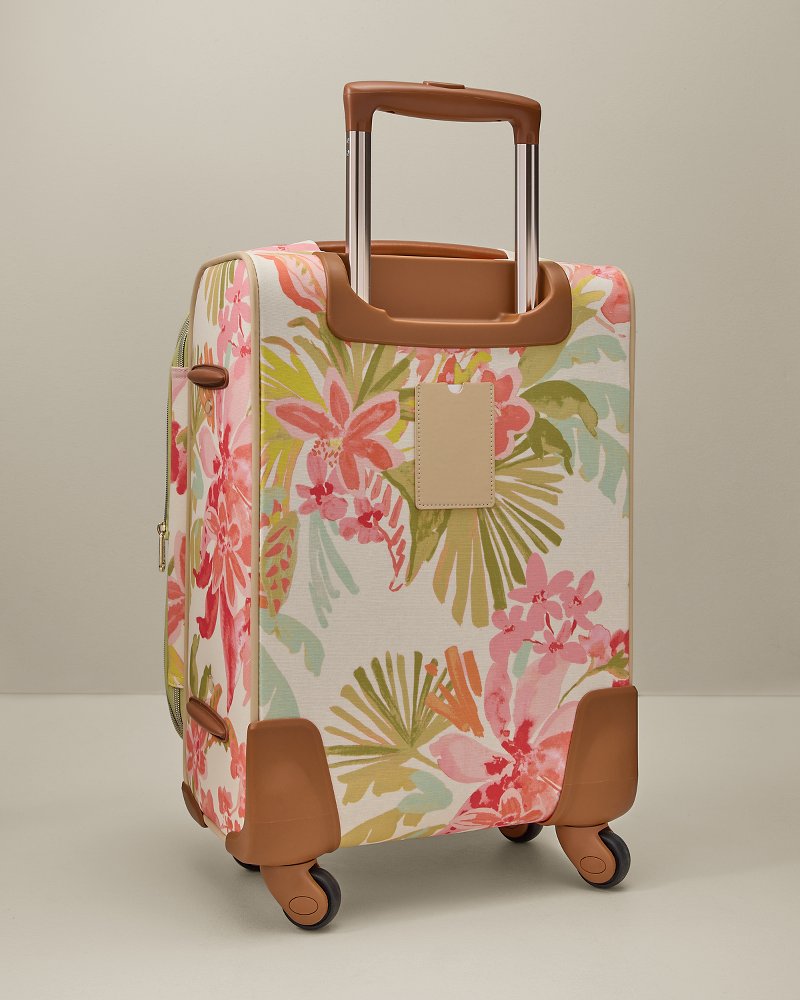 Spartina Green Palms 20-Inch Expandable Rolling Suitcase - Castillo Tropical