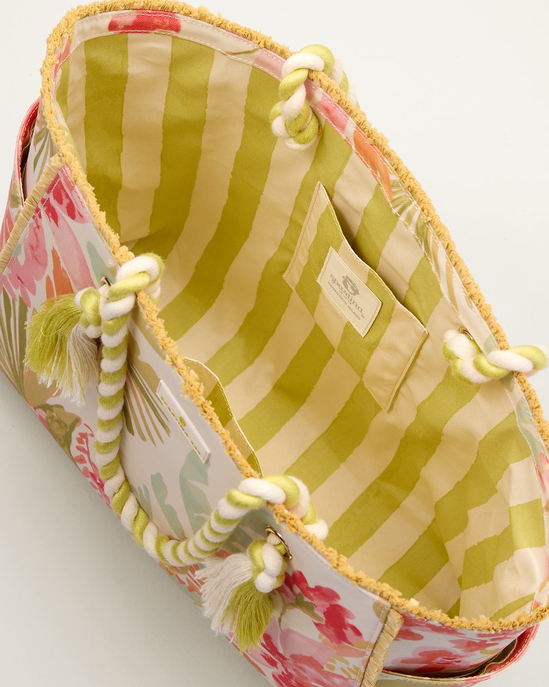 Spartina Castillo Tropical Rope Beach Tote - Castillo Tropical
