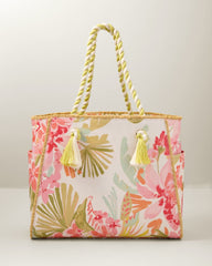 Spartina Castillo Tropical Rope Beach Tote - Castillo Tropical
