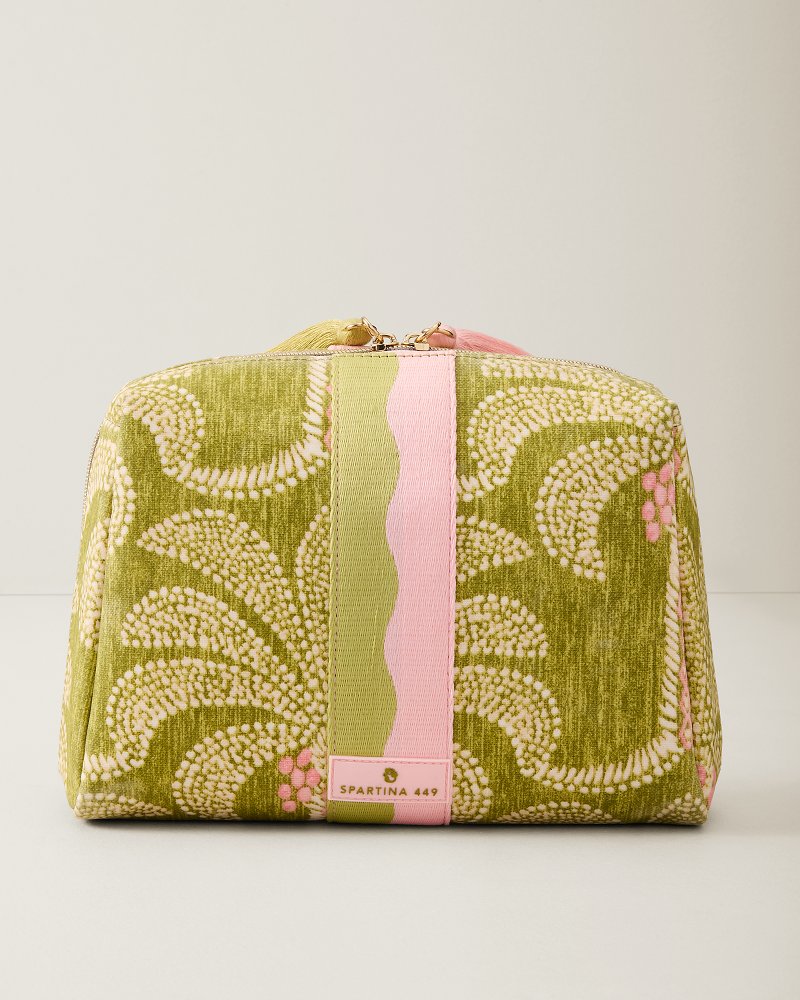 Spartina Green Palms Large Cosmetic Pouch - Castillo Green Palms