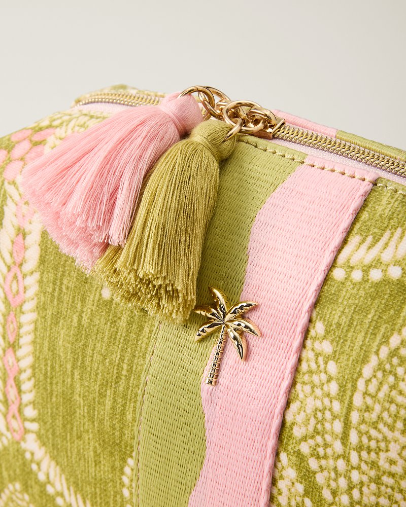 Spartina Green Palms Large Cosmetic Pouch - Castillo Green Palms