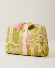 Spartina Green Palms Large Cosmetic Pouch - Castillo Green Palms
