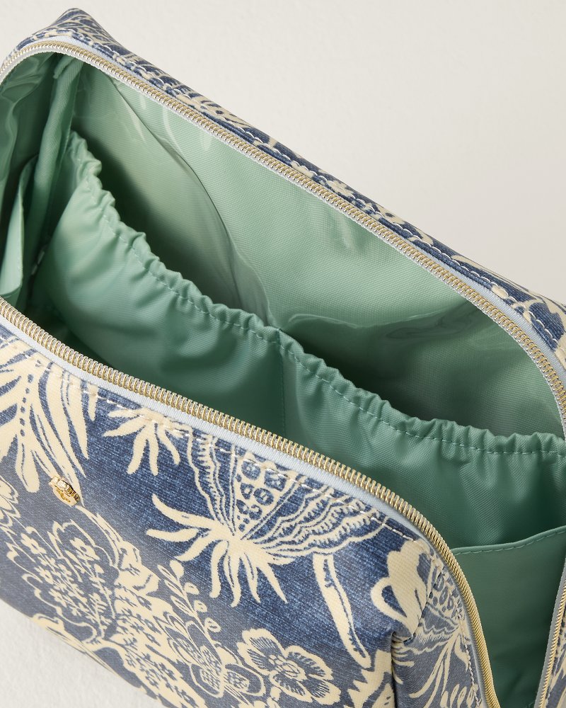 Spartina Flagler Blue Large Cosmetic Pouch - Flagler Blue