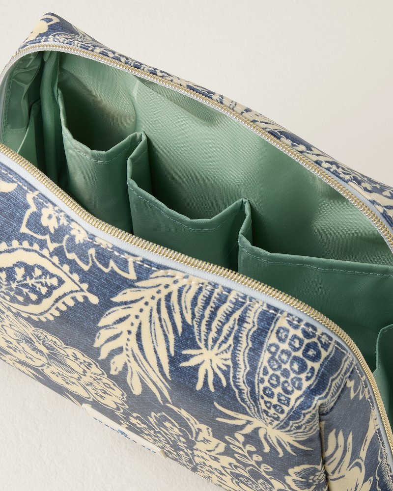 Spartina Flagler Blue Large Cosmetic Pouch - Flagler Blue