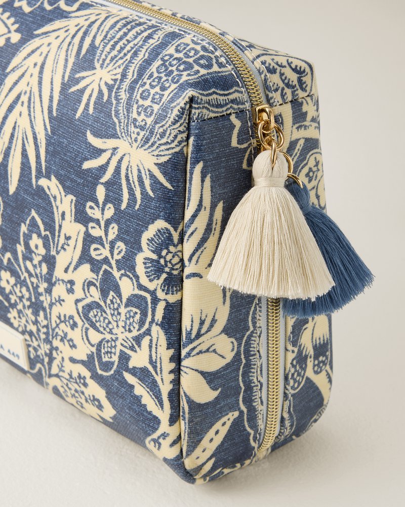 Spartina Flagler Blue Large Cosmetic Pouch - Flagler Blue