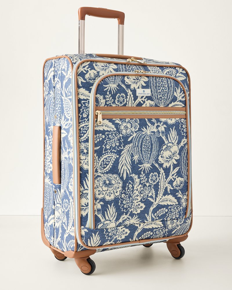 Spartina Flagler Blue 26-Inch Rolling Suitcase - Flagler Blue