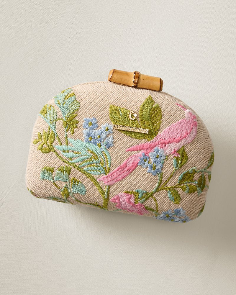 Spartina Minaudiere Seawall Bird Clutch - Light Beige