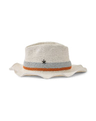 Jovanna Stripe Hat - Florawhite/Grigio/Salmon
