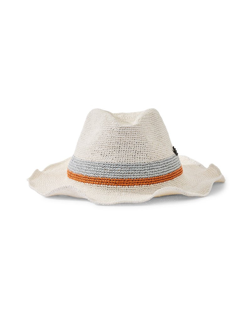 Jovanna Stripe Hat - Florawhite/Grigio/Salmon