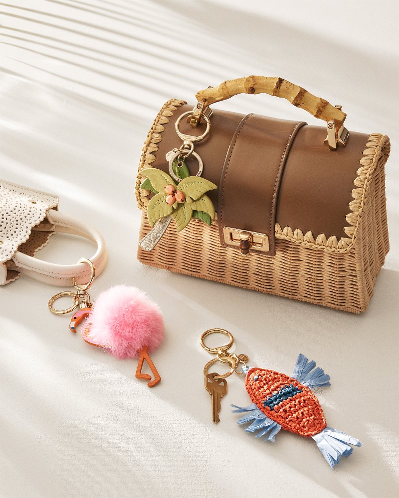 Debon Rattan Bag - Chocolate/Natural