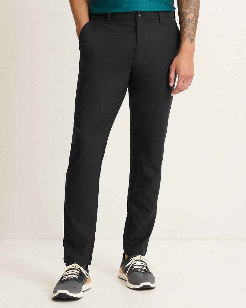 Big &amp; Tall On Par IslandZone Flat-Front Pants - Black