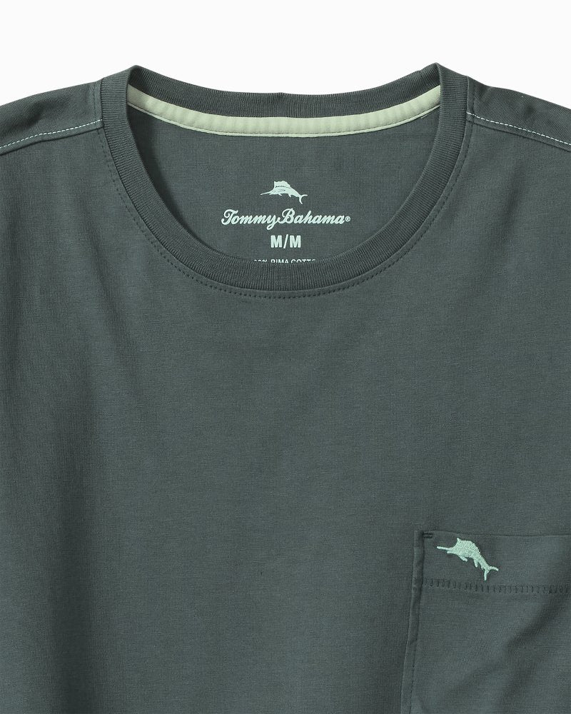 Big &amp; Tall Bali Skyline Long-Sleeve T-Shirt - Dark Twilight Blue