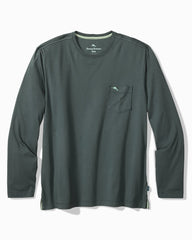 Big &amp; Tall Bali Skyline Long-Sleeve T-Shirt - Dark Twilight Blue