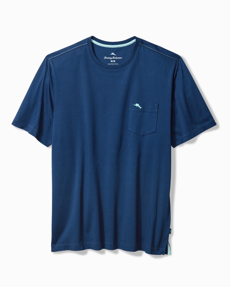 Big &amp; Tall Bali Skyline T-Shirt - Bering Blue