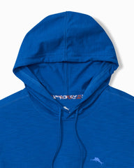 Big &amp; Tall Bali Beach Long-Sleeve Hoodie - Blue Splash