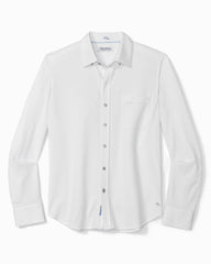 Big &amp; Tall San Lucio Stretch Knit Shirt - White