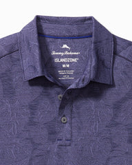 Big &amp; Tall Palm Coast Tropic Fade IslandZone® Polo - Dark Sapphire