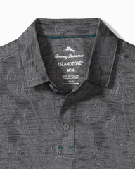 Big &amp; Tall Palm Coast Tropic Fade IslandZone® Polo - Onyx