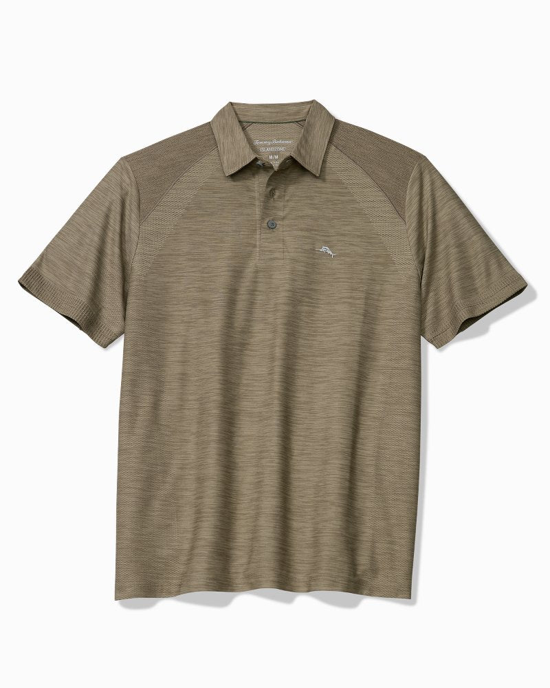 Big &amp; Tall Palm Coast Pro IslandZone Polo - Brindle Taupe