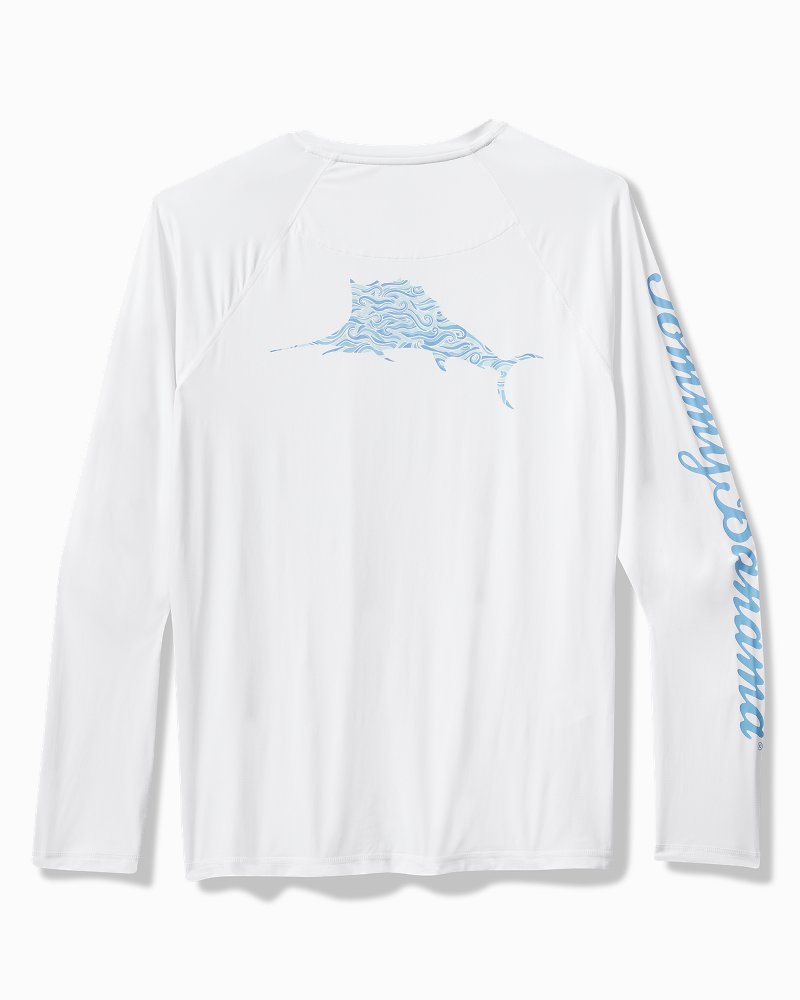 Big &amp; Tall Chill Time Surf IslandZone Rash Guard - White