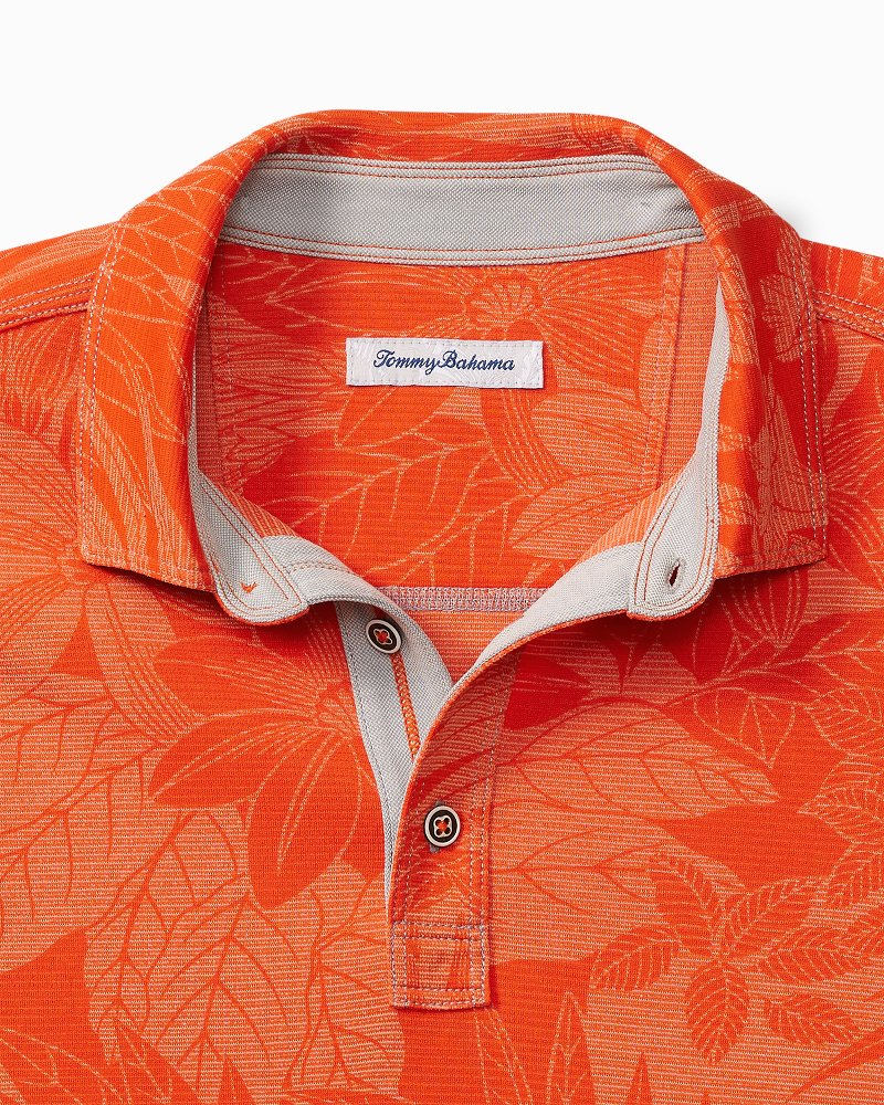 Big &amp; Tall Santiago Paradise Polo - Spicy Orange