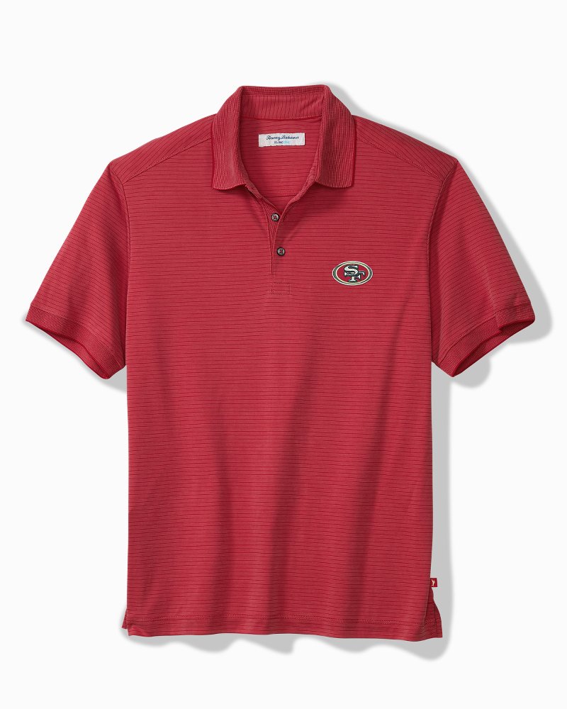 Big &amp; Tall NFL Bay Stripe IslandZone Polo - san_francisco_49ers