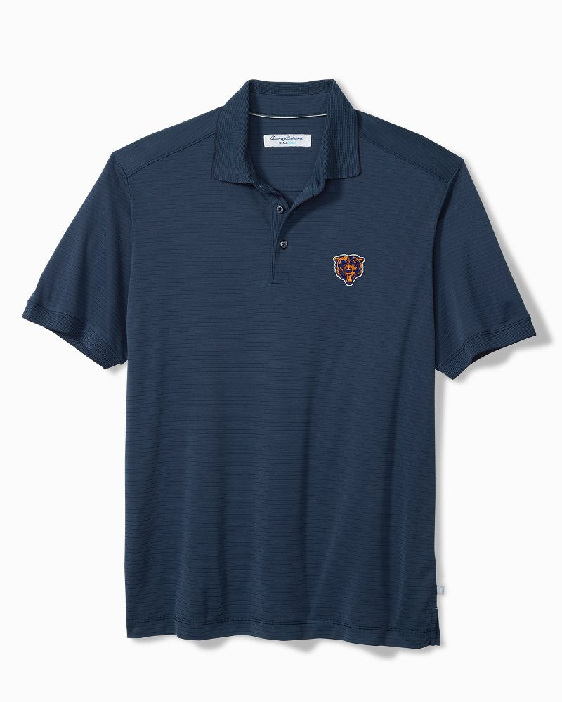 Big &amp; Tall NFL Bay Stripe IslandZone Polo - chicago_bears