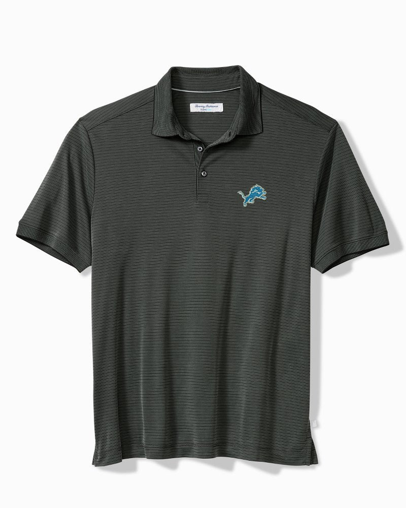 Big &amp; Tall NFL Bay Stripe IslandZone Polo - detroit_lions