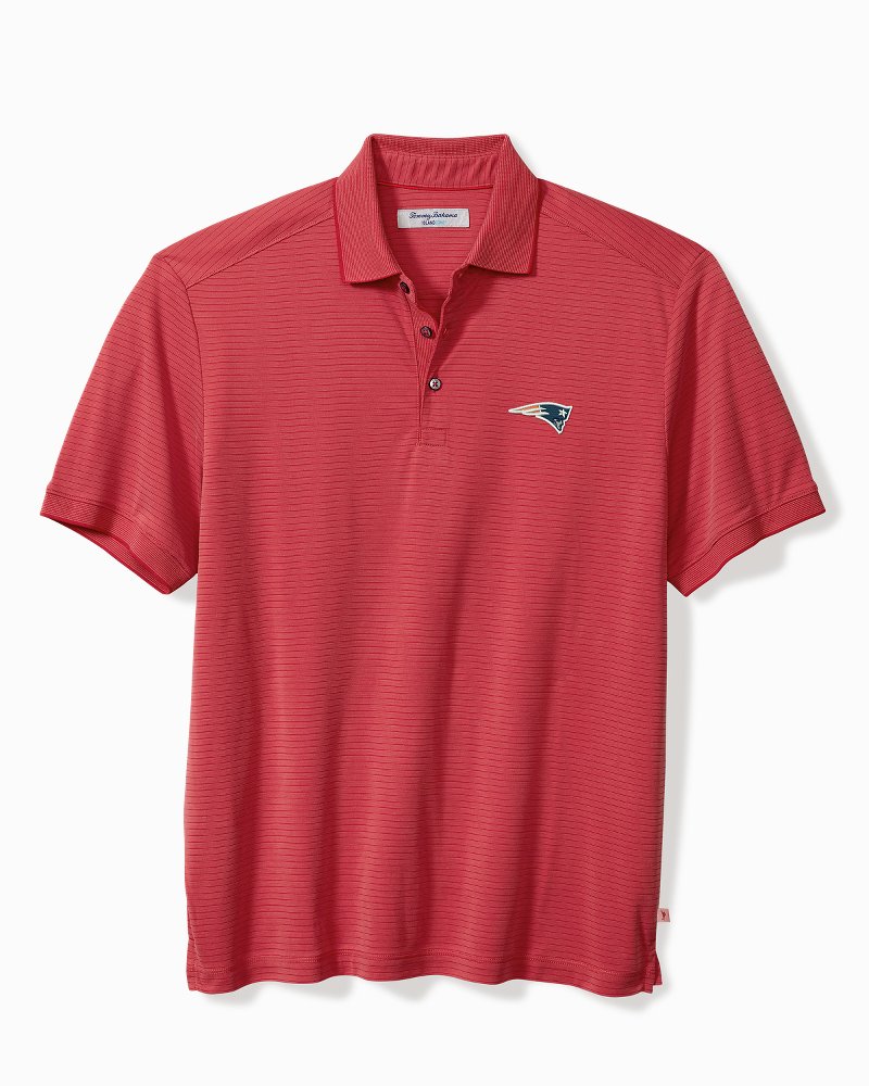 Big &amp; Tall NFL Bay Stripe IslandZone Polo - new_england_patriots