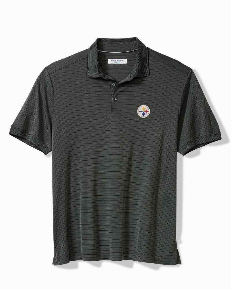 Big &amp; Tall NFL Bay Stripe IslandZone Polo - pittsburgh_steelers
