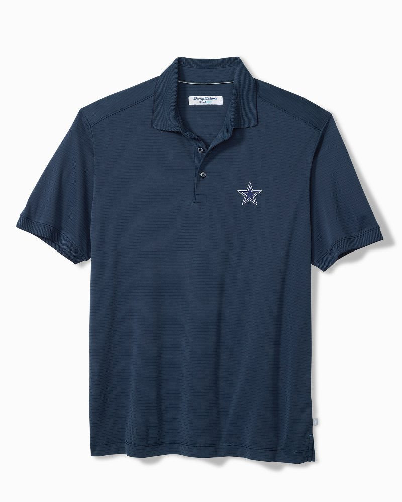 Big &amp; Tall NFL Bay Stripe IslandZone Polo - dallas_cowboys