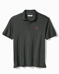 Big &amp; Tall Collegiate Bay Stripe IslandZone Polo - texas_a&m