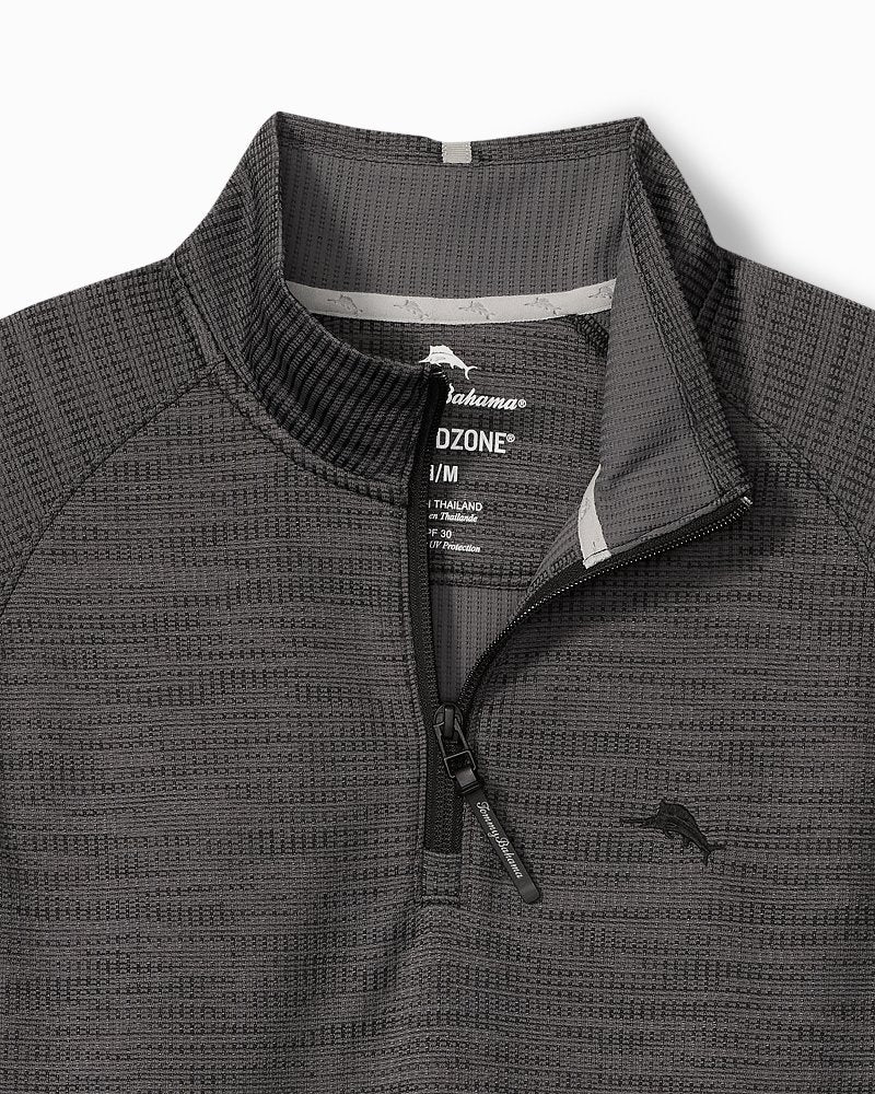 Big &amp; Tall Palm Pro Half-Zip IslandZone Sweatshirt - Black