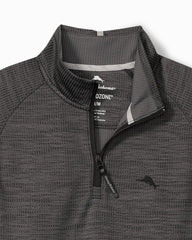 Big &amp; Tall Palm Pro Half-Zip IslandZone Sweatshirt - Black