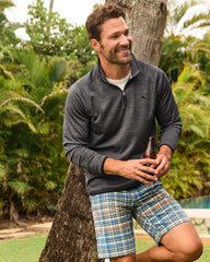 Big &amp; Tall Palm Pro Half-Zip IslandZone Sweatshirt - Black