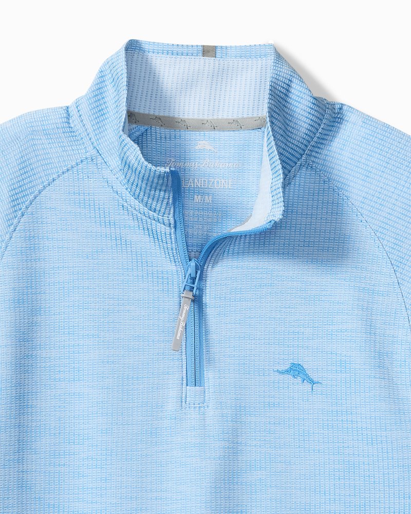 Big &amp; Tall Palm Pro Half-Zip IslandZone Sweatshirt - Blue Expanse