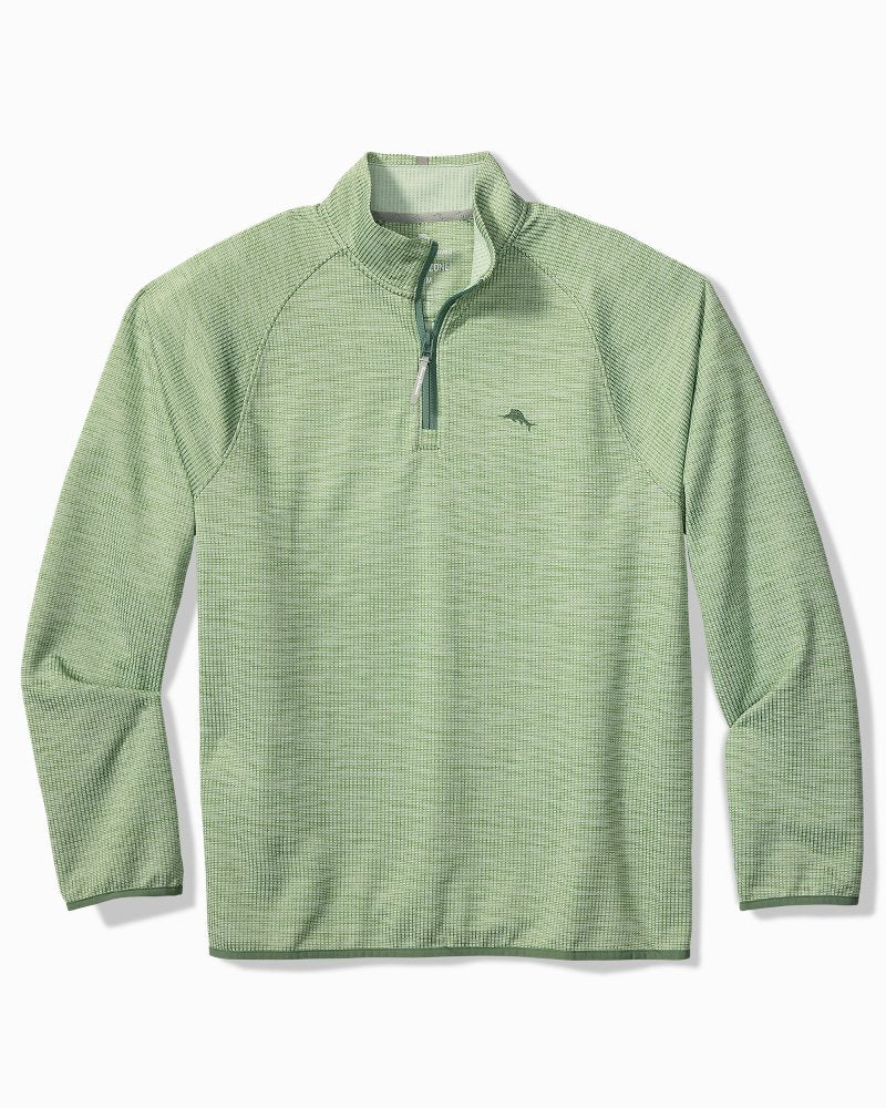 Big &amp; Tall Palm Pro Half-Zip IslandZone Sweatshirt - Tropical Fern