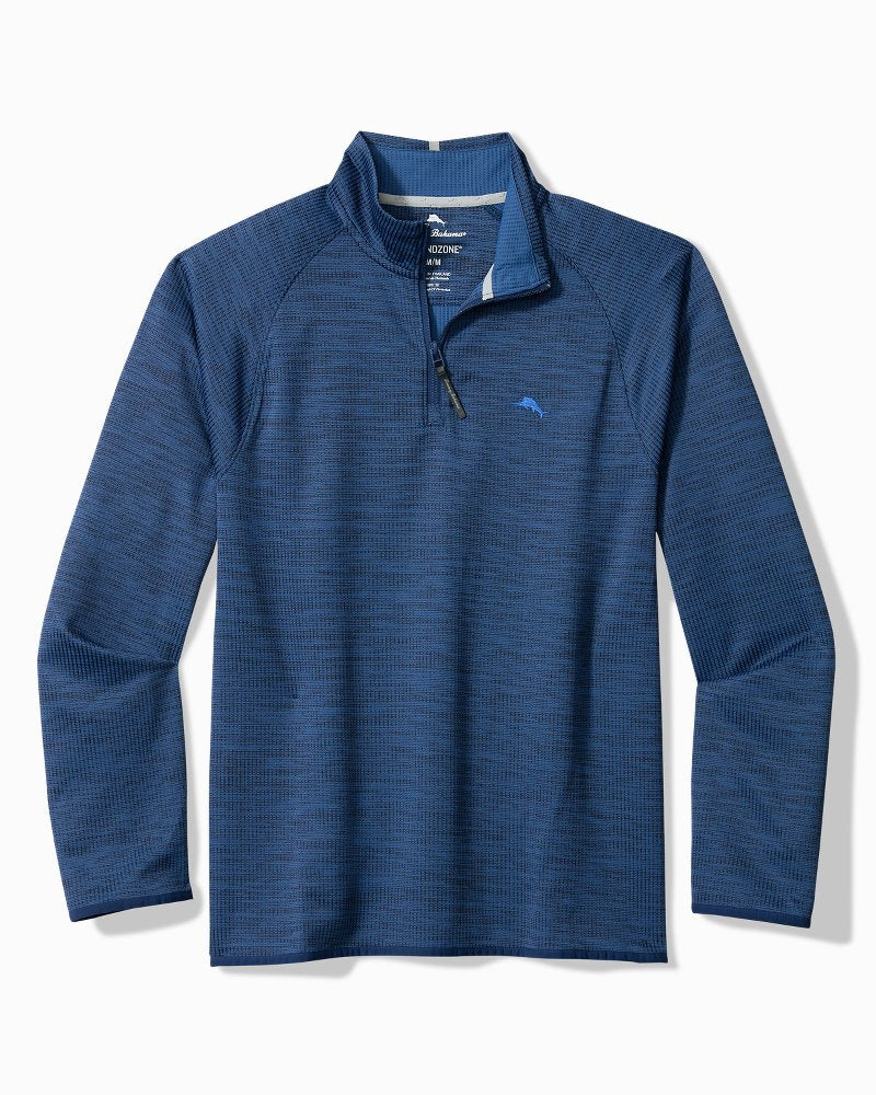 Big &amp; Tall Palm Pro Half-Zip IslandZone Sweatshirt - Maritime