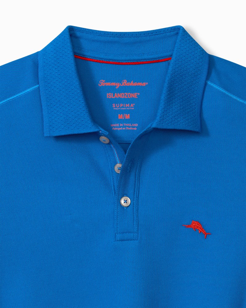 Big &amp; Tall Emfielder Icon Polo - Blue Splash