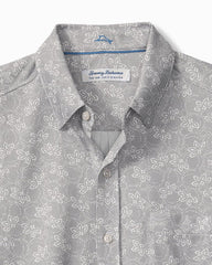 Big &amp; Tall San Lucio Lotus Stretch Knit Shirt - Storm Gray