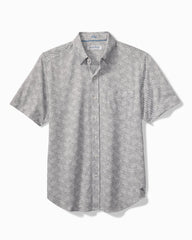 Big &amp; Tall San Lucio Lotus Stretch Knit Shirt - Storm Gray