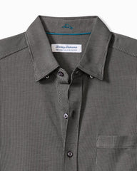 Big &amp; Tall San Lucio Sol Stripe Stretch Knit Shirt - Coal